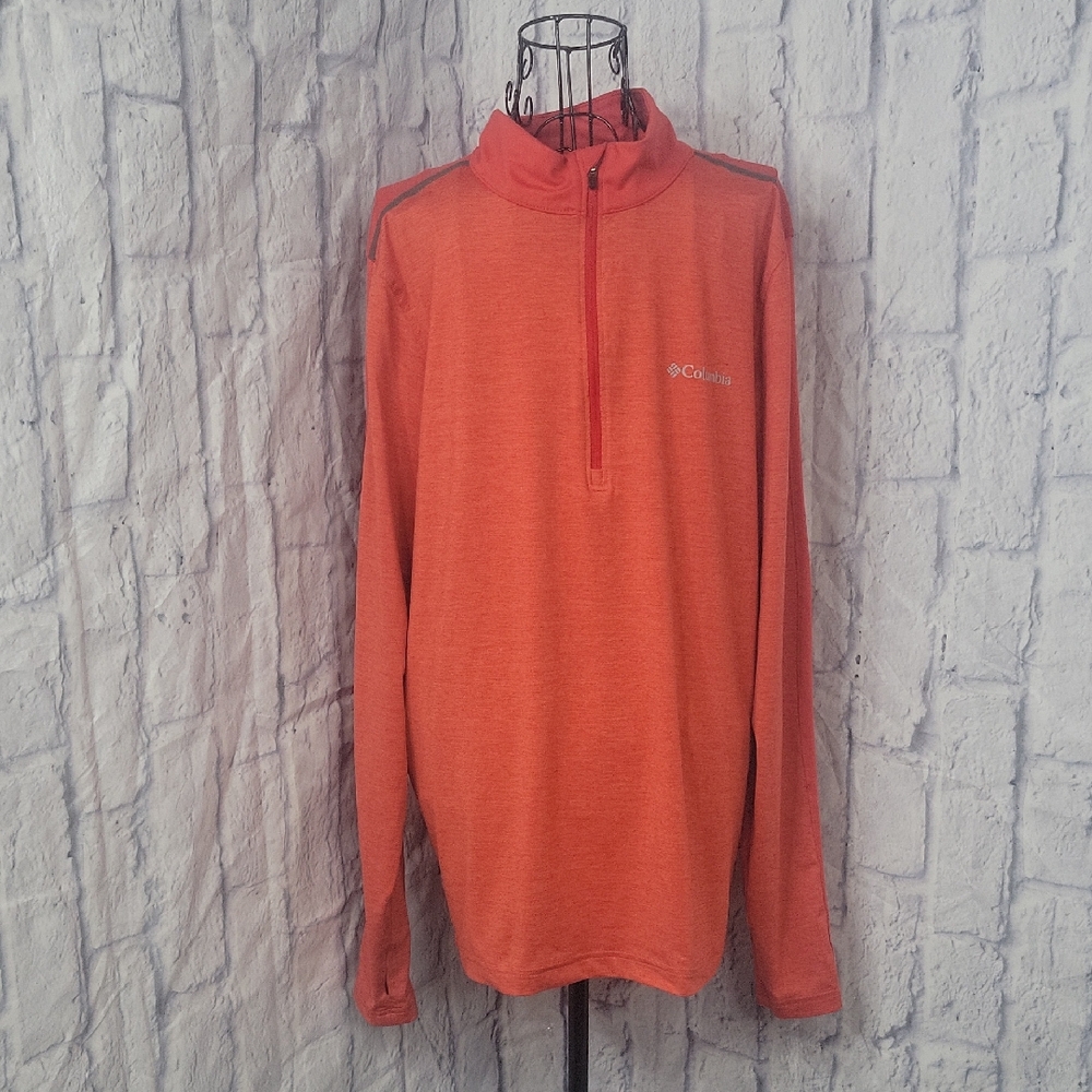 Columbia Men's Orange‎ Long Sleeve Shirt